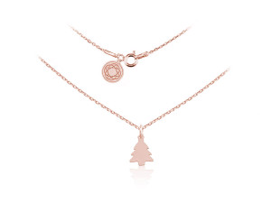Na święta | Naszyjnik Choinka - rose gold