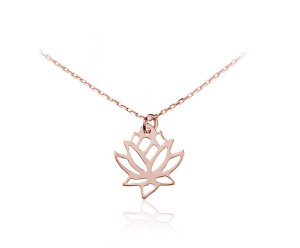 Naszyjnik Lotos - rose gold