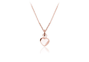 Srebrny naszyjnik Mini Serduszko - rose gold