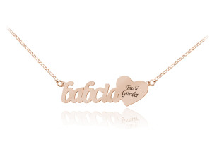 Naszyjnik Babcia - rose gold - Grawer