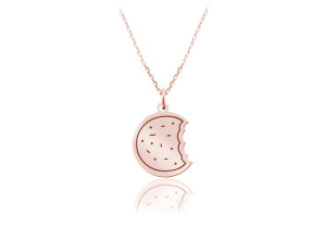Naszyjnik Candy - Ciastko - rose gold