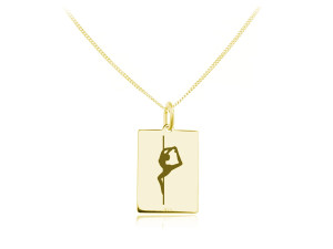 Naszyjnik Pole Dance - 24k złocenie