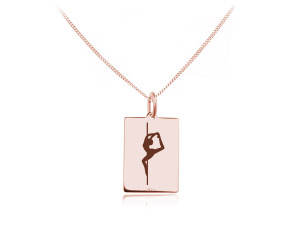 Naszyjnik Pole Dance - rose gold