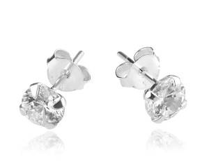 Kolczyki z Cyrkonią Bling - 6 mm