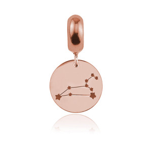 Charms Znaki Zodiaku - mały - Beads - grawer - rose gold