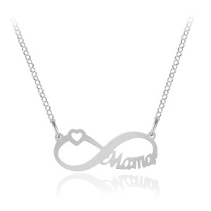 Na święta | Srebrny naszyjnik Infinity Mama