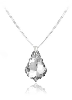 Srebrny naszyjnik z kryształem Swarovski® - Baroque