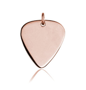 Na święta | Wisior mała kostka do gitary - grawer - rose gold