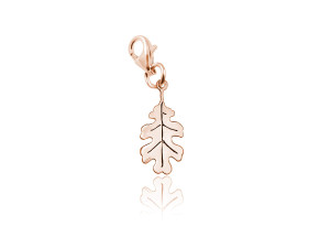 Zawieszka Charms Nellie - liść dębu - rose gold