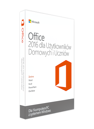 Microsoft Office 2016 dla Użytkowników Domowych i Uczniów - Wieczysta Licencja