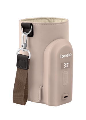 Lionelo Thermup Go Evo Beige Taupe — Tragbarer Flaschenwärmer