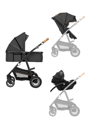 Lionelo Amber 3in1 Grey Graphite — Kombikinderwagen