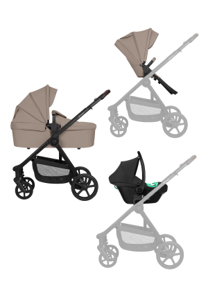 Lionelo Greet 3in1 Beige Taupe — Kombikinderwagen