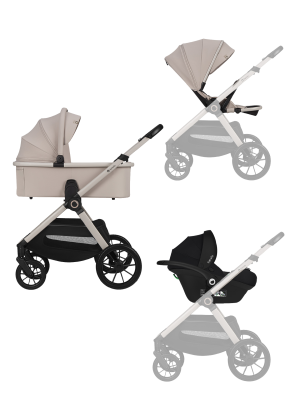 Lionelo Layla 3in1 Beige Sand — Kombikinderwagen