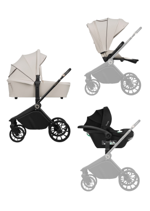 Lionelo Mika Plus 3-in-1 Beige Sand — Kombikinderwagen