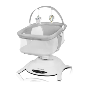 Leżaczek bujaczek 2w1 Lionelo Bella Set Grey Concrete