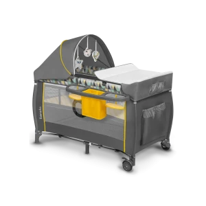 Łóżeczko turystyczne Lionelo Sven Plus Yellow Scandi