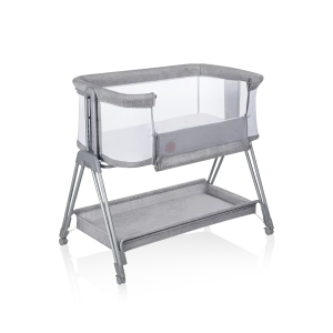 Łóżeczko dostawne Lionelo Luna Grey Concrete