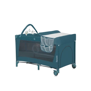 Łóżeczko turystyczne Lionelo Flower Green Turquoise