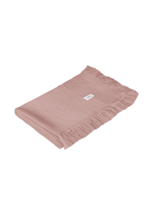Kocyk niemowlęcy Lionelo Muslin Blanket Dusty Pink