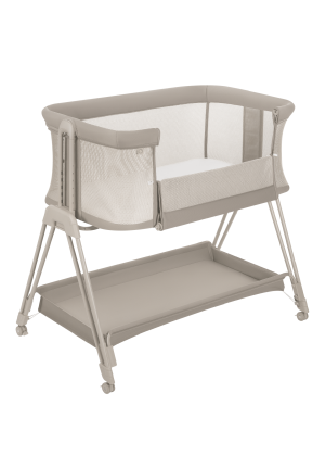 Łóżeczko dostawne Lionelo Luna Beige Sand 2w1, mobilne