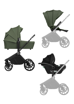 Wózek 3w1 Lionelo Mika Plus Green Olive