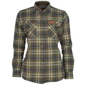 Pinewood Douglas Bluse Damen; Größe: XS; Farbe: H.Olive/L.Khaki