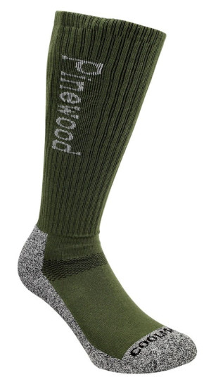 Pinewood Coolmax Socke Lang Dunkelgr&uuml;n/ Braun 37-39