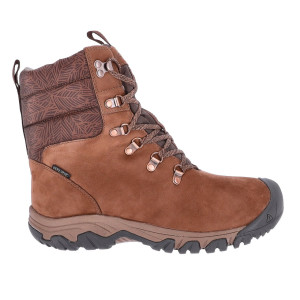 KEEN Greta Waterproof Stiefel Damen Bison/Java 37,5