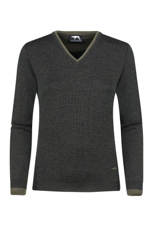 Jagdhund Ebnit Pullover Damen Oliv 48