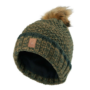 Deerhunter Lady Strickmütze mit Fleecefutter grün