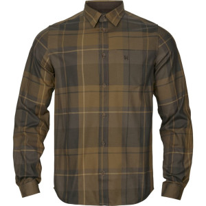 Härkila Akse Hemd Shadow brown check XXL