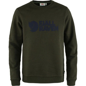Fjällräven Logo Sweater Herren Deep Forest XXL