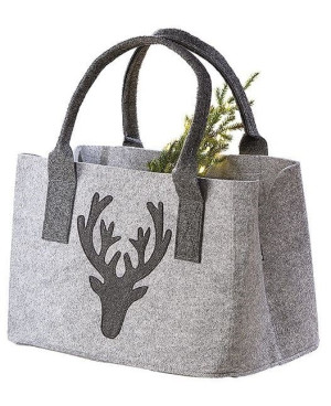 Gilde Filz Tasche Hirsch Hellgrau