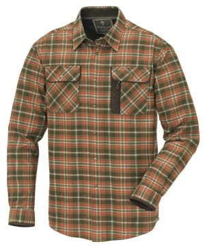 Pinewood Cornwall Flannelhemd; Größe: L; Farbe: D.Green/Bronze