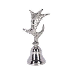 Kaheku Aldan Geweih Glocke vernickelt 18 cm