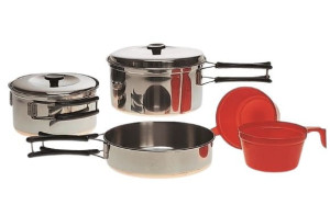 MIL-TEC Koch-Set steel 2 Personen