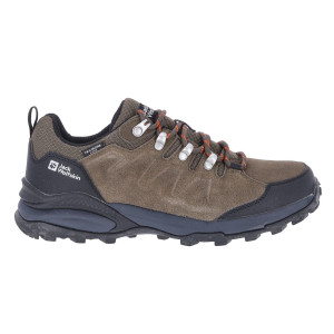 Jack Wolfskin Refugio Texapore Low Wanderschuhe; Größe: 40,5; Farbe: Khaki/phantom