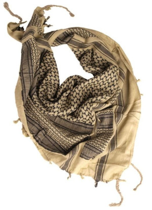 MIL-TEC Halstuch Shemagh Khaki/Schwarz