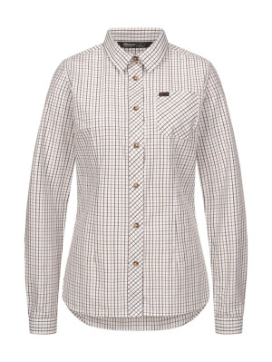 Blaser Juna Bluse Damen; Größe: 44; Farbe: Oliv / Blau kariert
