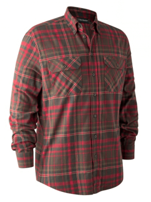 Deerhunter Marvin 8187 Flannel Hemd 47/48 Red check 47/48