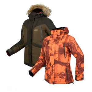 Hart Altai-J2D Winter Wendejacke Damen; Größe: S; Farbe: R-Brown/Green Camo Blaze