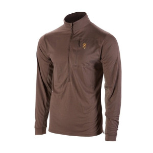 Browning Baselayer Early Season Jagdshirt Langarm Dunkelbraun 3XL