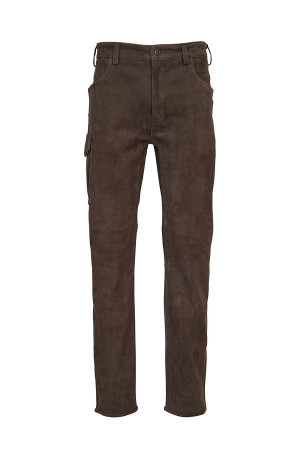 Hubertus Stiefel-Lederhose Dunkeloliv 66