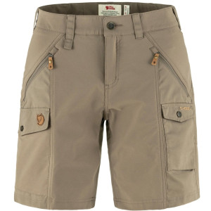 Fjällräven Nikka Trekkinghorts Curved Damen Suede Brown 46