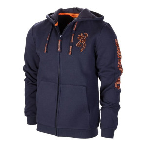 Browning Snapshot Zip Hoodie Blau XL