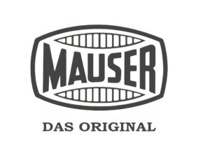 Mauser Logo-Aufkleber Wei&szlig;