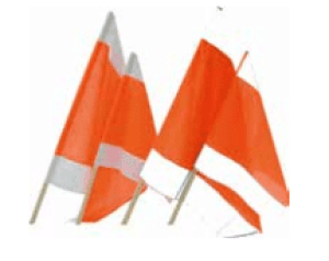 LivingActive Warnfahne aus Stoff