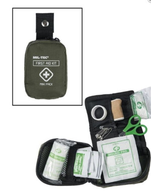 MIL-TEC First Aid Pack Tasche Rot Mini