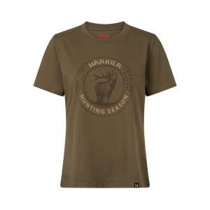 Härkila Stag Badge T-Shirt Damen Sand XL